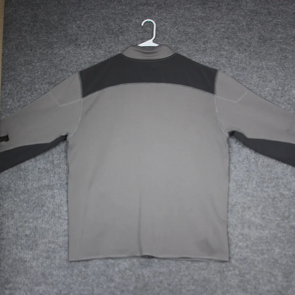 The North Face TKA Stealth Mens XXL Full‎ Zip Fleece Jacket Gray Dark Gray